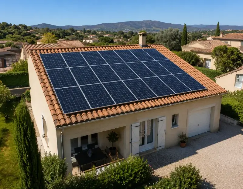Prime à l'autoconsommation panneaux solaires Aulas — aide financière de l'État